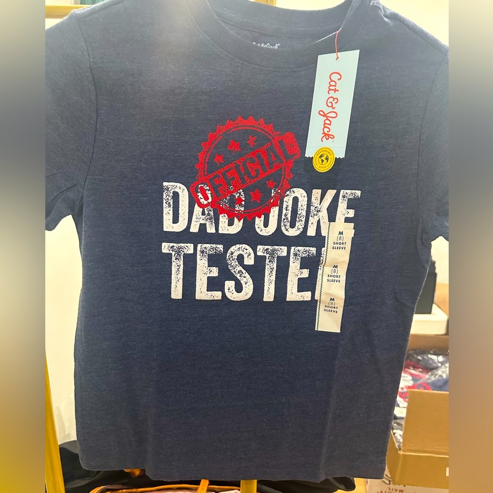 Cat & Jack (M) 8 “Dad Joke Tester” x2